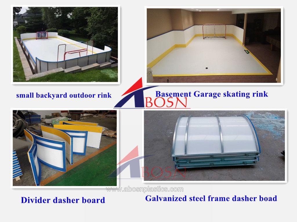 hockey training backyard hdpe ice rink