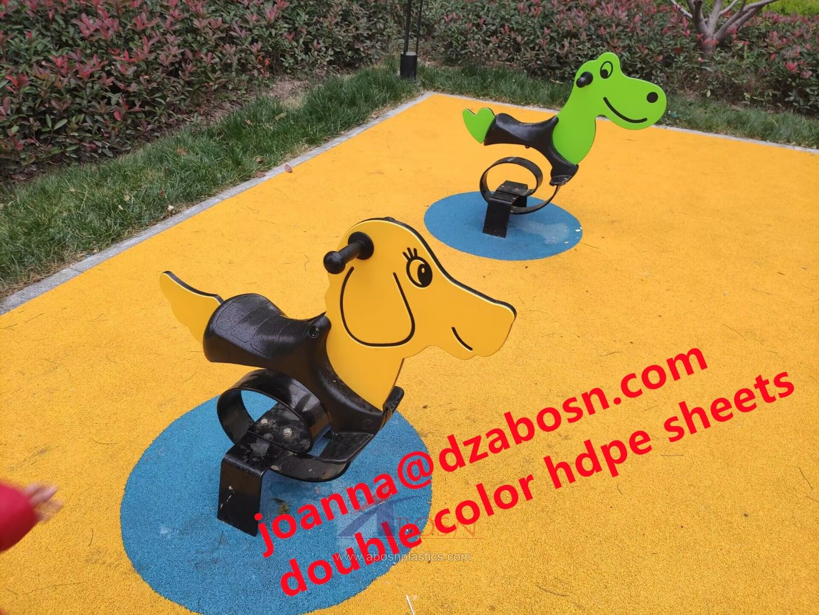 Three layer sandwich color HDPE sheet for playground equipment board