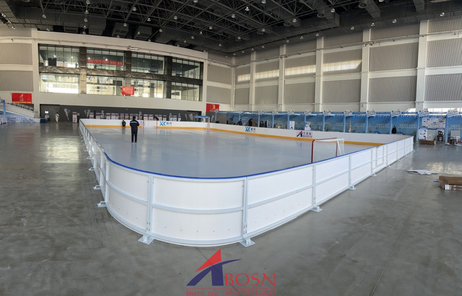 synthetic ice hockey rink leads the new trend